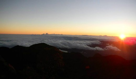Widok z wulkanu Baru w Panamie