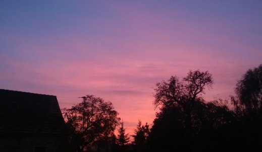 Purpurowe barwy nieba