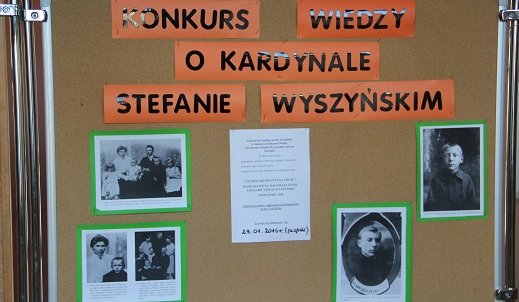 Konkurs wiedzy o patronie szkoły – Kardynale Stefanie Wyszyńskim